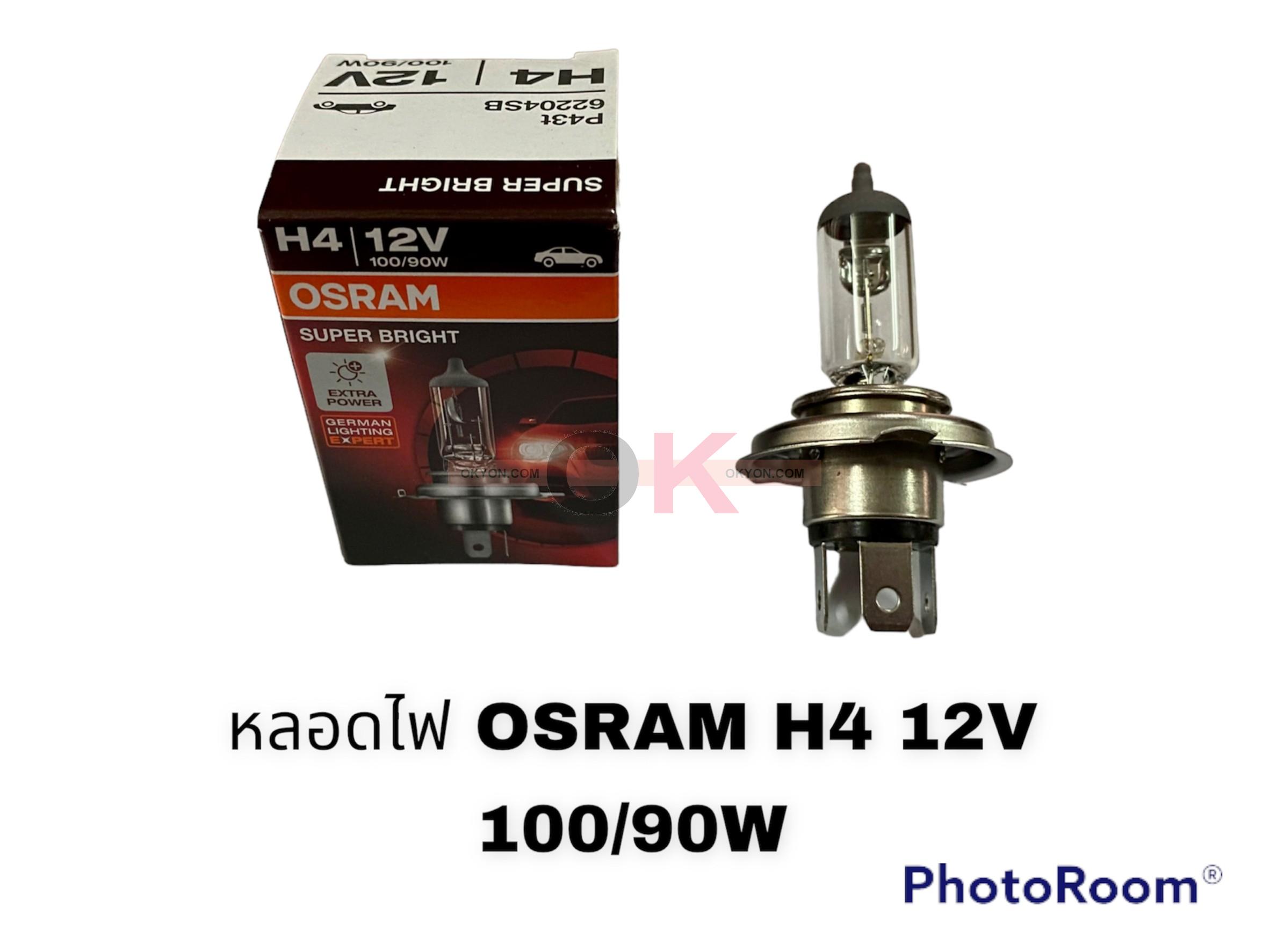 หลอดไฟ OSRAM H4 12V 100/90W