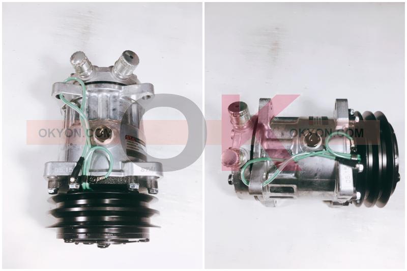 คอมแอร์ใหม่ SD709 24V ร่อง B หูเกลียว