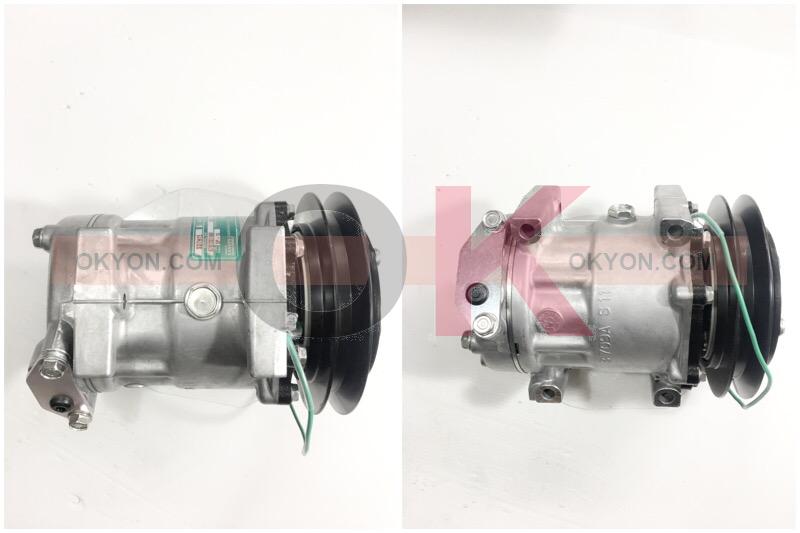 คอมแอร์แท้ ISUZU หูร้อย แปะเฉียง 7H15 12V S/