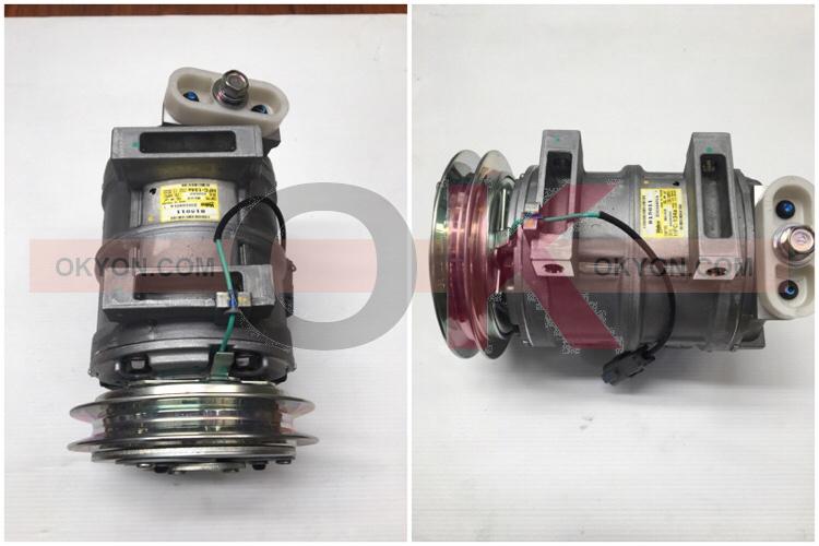 คอมแอร์ใหม่  KOMUTSU  PC 200   FRONTIER 24V ร่อง B ( รูใหญ่ )