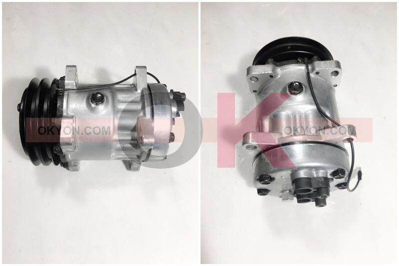 คอมแอร์ใหม่ 7H15 DI 2800 8หู ท่อออกตูด12V STA/W