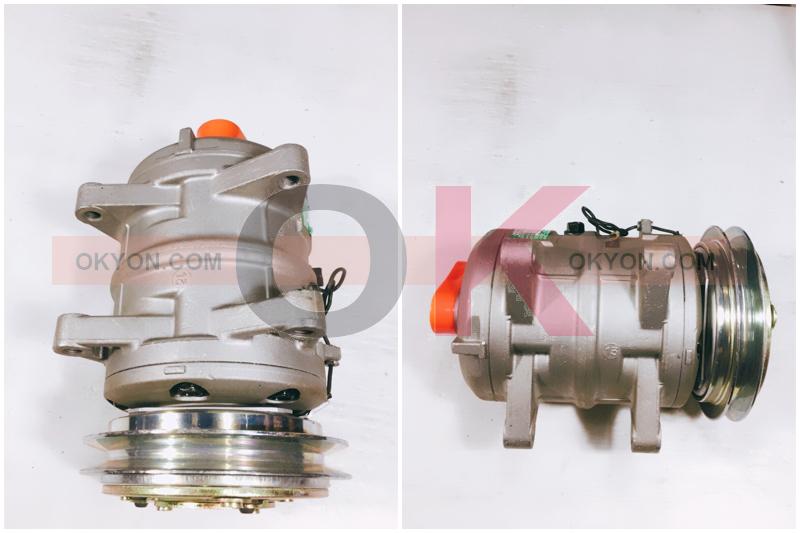 คอมแอร์บิ้ว ISUZU KIKI 4หู-ขวา แปะซ้าย 24V ท่อเล็ก S/*