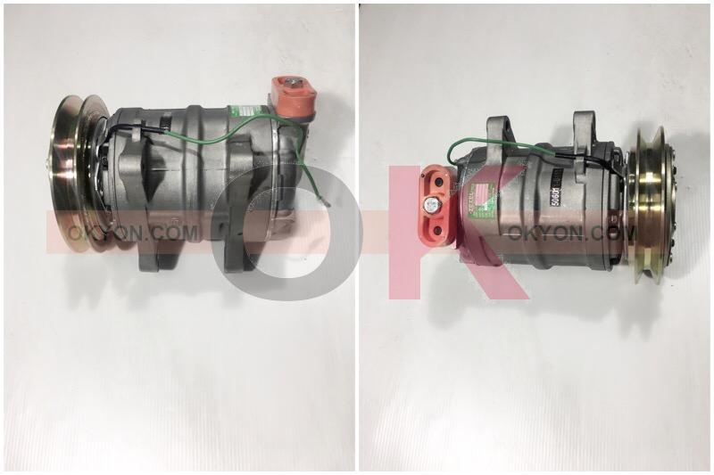 คอมแอร์บิ้ว KIKI 8หูขวา 4PK แปะตูด 24V รูเล็ก S/*