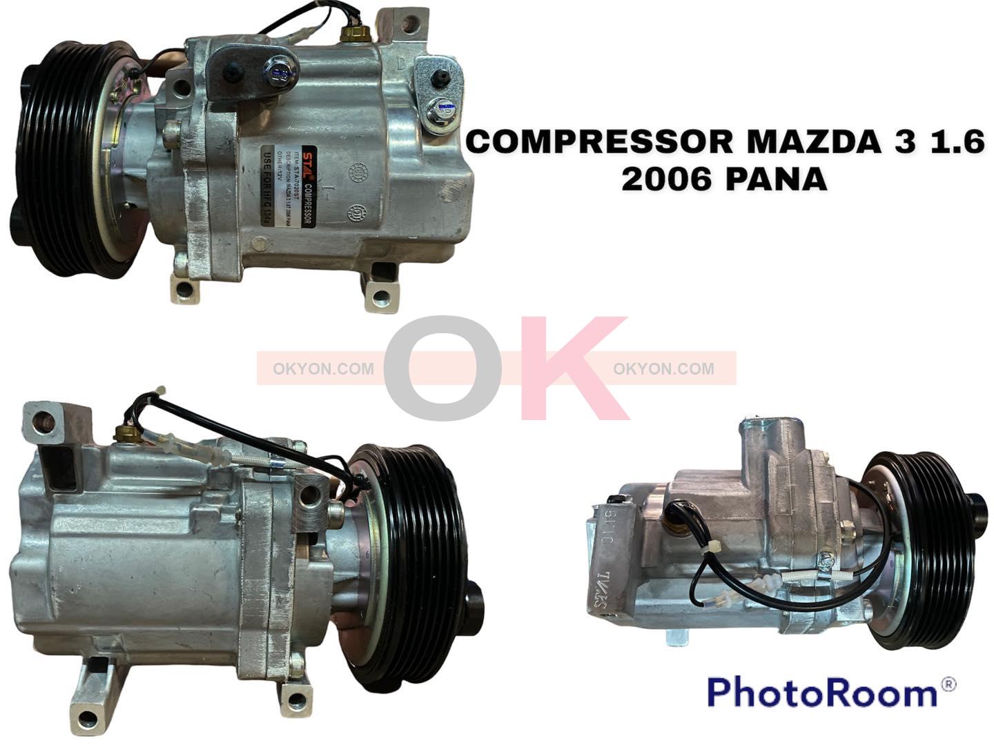คอมแอร์ใหม่ MAZDA 3 1.6 PANA  S/ STA