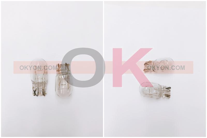 หลอดไฟ T20 2ไส้ขาว12V (กล่อง)