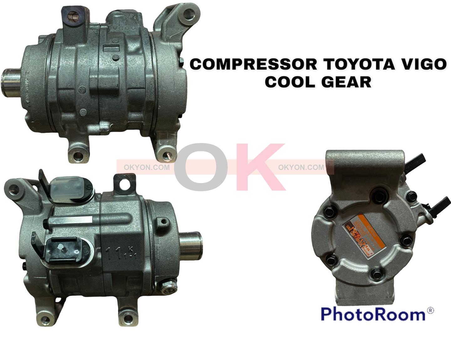 คอมแอร์ใหม่ TOYOTA HILUX VIGO  COOL GEAR  ไม่มีมูเลย์