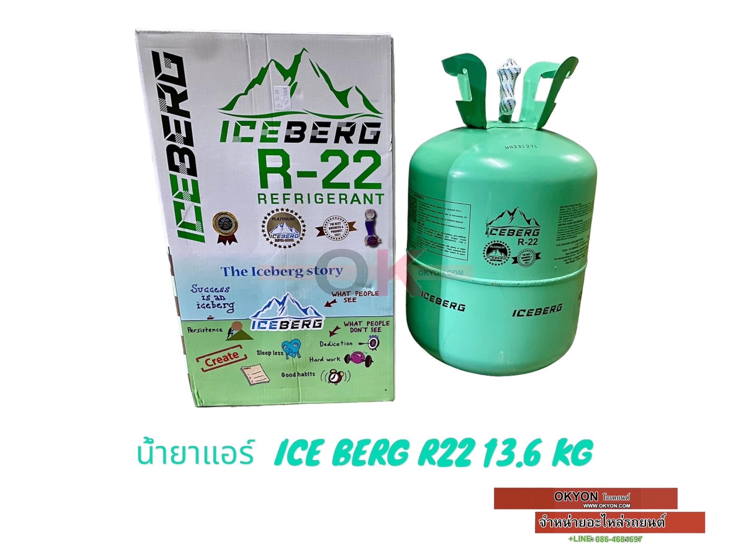 น้ำยาเเอร์ ICE BERG R22 13.6 KG