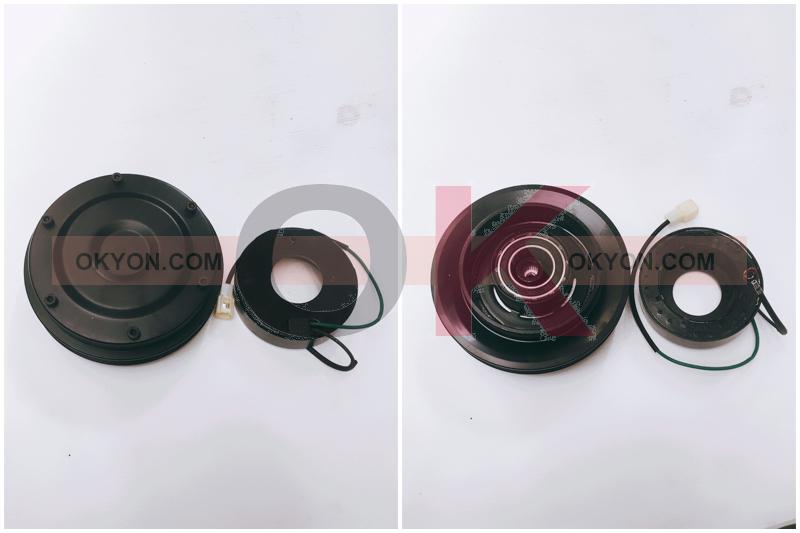 ครัชคอมแอร์ CATTERPILAR KOMATSU 24V ร่องB