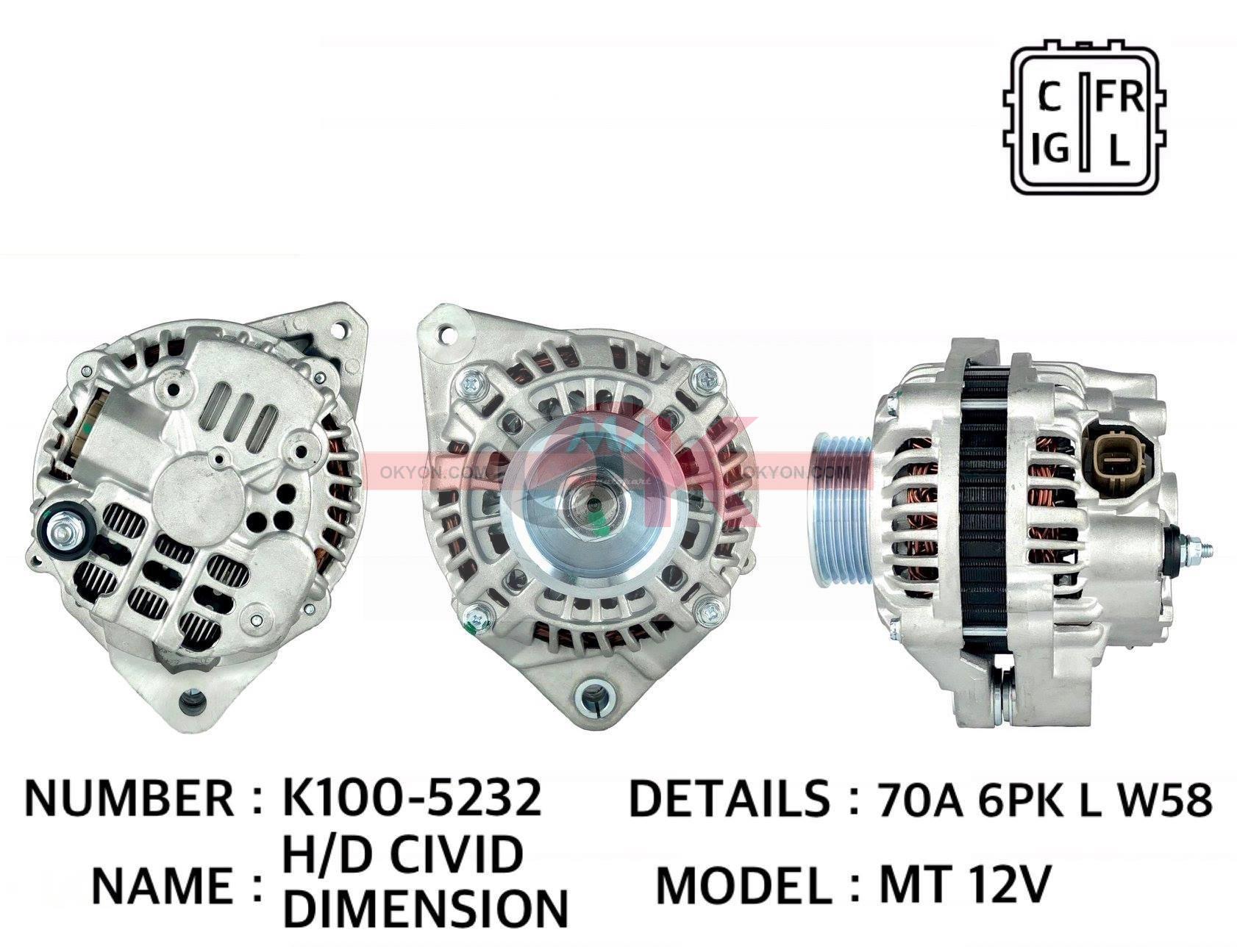 ไดชาร์จใหม่ HONDA CIVIC 2001 *G*